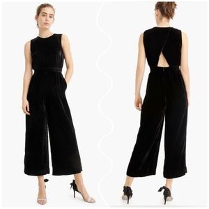 J. Crew velvet jumpsuit
